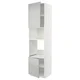 METOD Visoka omara za vgrad gspd aparate, bela/Havstorp svetlo siva, 60x60x240 cm
