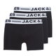 JACK & JONES Muške bokserice 12081832 3/1 crne