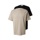 ABOUT YOU x Kevin Trapp T-Shirt Alessio - (GOTS), siva, črna