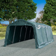 Uklonjivi šator za stoku PVC 550 g/m2 3,3 x 8 m tamnozeleni