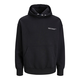 JACK & JONES Majica, črna