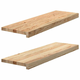 Prozorske klupice 2 kom 80x25x2 cm netretirane masivne hrast