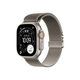 APPLE Watch Ultra 3 Cellular 49mm Natural Titanium Case with Natural Titanium Milanese Loop – Medium (mewy4se/a)