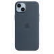 Apple silikonski ovitek za iPhone 14 Plus z MagSafe- Storm Blue