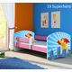 Dječji krevet ACMA s motivom, bočna roza 180x80 cm 19-superhero