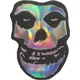 Misfits Sonic Silver Skull Našitek za šivanje 100 x 73 mm