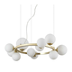 Ideal Lux - LED luster na sajli PERLAGE 11xG9/3W/230V prečnik 73 cm zlatna/bela