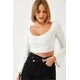 Bianco Lucci Womens Crop Blouse