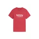 Tommy Jeans Majica svetlo rdeča/bela