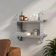 HANAH HOME Dekorativna metalna zidna polica Vlnt126 Gr