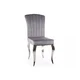 Stol Detroit 842 (Siva) Srebrna, Siva, 100x46x44cm, Blago, Kovina