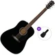 Fender CD-60S WN Basic SET Black Akustična kitara