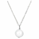 JwL Luxury Pearls Prava biserno bela barva na srebrni verižici JL0087 (veriga, obesek)