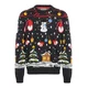 BLEND Pulover BHMATEO CHRISTMAS mornarska/zelena/rdeča/bela