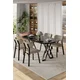 Hanah Home Trpezarijski set, 5 komada, Bež