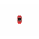 MetaWatch M1 Color Smartwatch (Red/Stainless Steel, Red Rubber Strap)