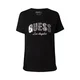 Guess Majice s kratkimi rokavi SEQUINS LOGO TEE Črna