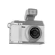 INF Mini Retro Kamera z Bliskavico: 1080P HD Video, Vintage Stil, Prenosni Snemalnik White, (5000098851)