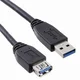 E-green usb 3.0 a - usb 3.0 a m/f 1.8m crni Kabl ( 50879 )