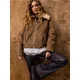 Sinsay - Flare pantalone sa viskozom - tamno braon