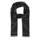 Calvin Klein Ruta Emblem Repeat Lw Shawl W Fringes LV04F8074G Črna