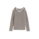 TOM TAILOR Pulover rjava / bela