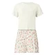 Hunkemöller Kratke hlače za spanje Daisy zelena / pastelno zelena / roza