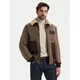 Aeronautica Militare Usnjena jakna 262PN0165U100876 Rjava Regular Fit