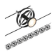 Paulmann 94494 - Komplet 8x GU5,3/7,5W spot svetiljki CARDAN 230V, crne