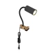 Globo 57911KG - Fleksibilna lampa sa stezaljkom ROBBY 1xGU10/25W/230V siva/braon