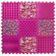 Ortek Masažna ortopedska podloga Puzzle Mix 9 elementov Roza