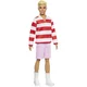 Barbie: Fashionista stilska Ken lutka v črtastem puloverju - Mattel
