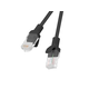 LANBERG Preklopni kabel CAT.6 UTP 20M črn Fluke Passed