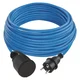 Weatherproof podaljševalni kabel 20 m/1 vtičnica/modra/PVC/230 V/1,5 mm2