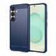 TPU gel ovitek Brushed Carbon za Samsung Galaxy S25 Plus - moder