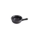 Mini bowl with handle, porcelain, 9.5 cm, black, Seasons - Porland