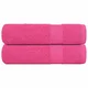 Vidaxl Brisače za tuširanje FROGN 2 kos roza 70x140 cm 360 gsm