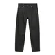 Pull&Bear Kavbojke črn denim