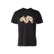 Versace Jeans Couture Majica  rjava / zlato-rumena / črna / bela