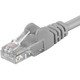 PremiumCord Patch kabel UTP RJ45-RJ45 razina 5e 0,1m sivi