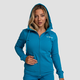 GymBeam Ženska dukserica Limitless Zip Up Aquamarine