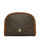 Kozmetični kovček Tommy Hilfiger Th Icon Washbag Mono Print AW0AW18927 Črna