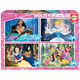 Dječje puzzle Multi 4 Disney Princess Educa 50-80-100-150 dijelova od 5 godina