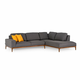 ATELIER DEL SOFA Ugaona garnitura Secret Right Anthracite