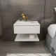 Hanah Home Noćni stočić Vivid, 45x31,4x36,8 cm, Beli