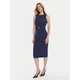 Rinascimento Cocktail obleka CFC0125073003 Mornarsko modra Slim Fit