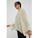 Bluza s dodatkom vune By Malene Birger Lomaria za žene, boja: bež, glatka