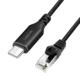 Ethernet kabel USB-C na RJ45 LAN adapter LogiLink 1Gbs CAT6 S-FTP aktivni 1m
