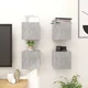 Zidni TV ormarići 4 kom siva boja betona 30,5 x 30 x 30 cm