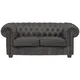 Landscape CHESTERFIELD ZOFA, temno siva tekstil